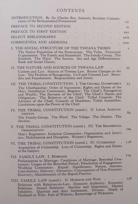 A Handbook of Tswana Law and Custom | I. Schapera