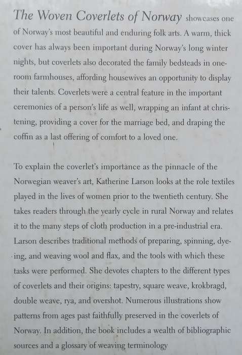 The Woven Coverlets of Norway | Katherine Larson