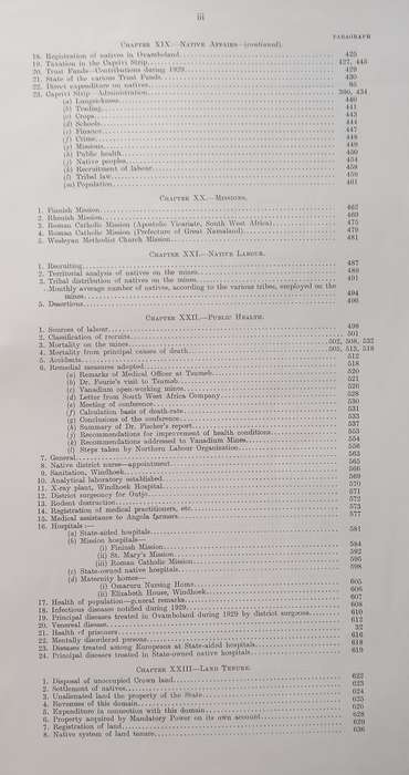 Report Concerning the Administration of South West Africa for the Year 1929