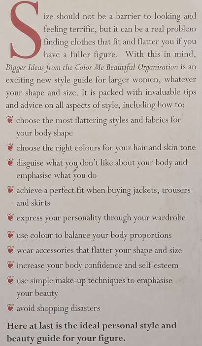 Bigger Ideas from the Color Me Beautiful Organisation: Colour and Style Ideas For the Fuller Figu...