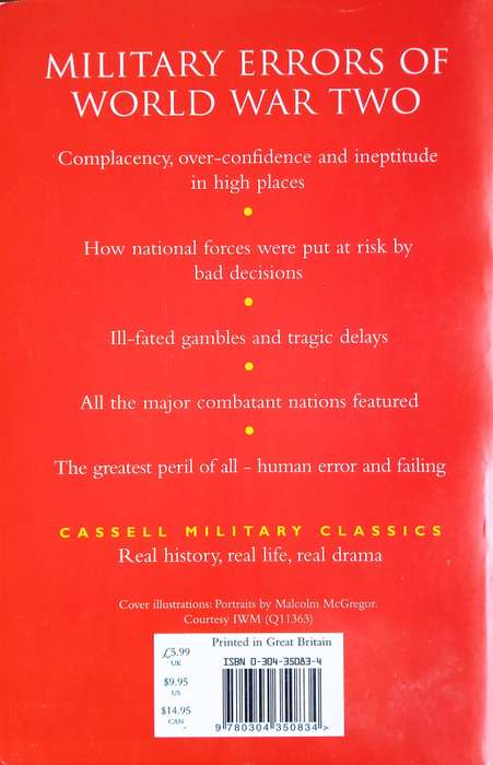 Military Errors of World War Two. Cassel Military Classics | Kenneth Macksey
