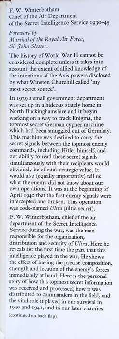 The Ultra Secret | F.W. Winterbotham