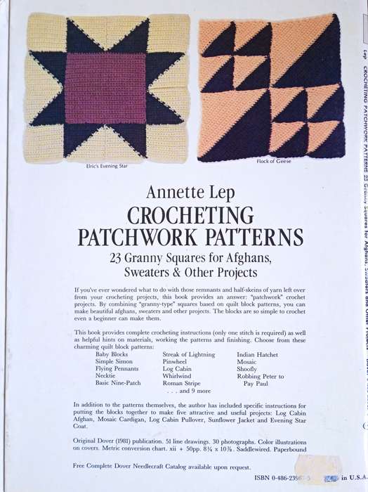Crocheting Patchwork Patterns: 23 Granny Squares for Afghans, Sweaters and Other Projects | Annet...