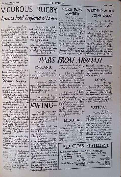 The Observer. Stalag IV B: Reproduction of a Hand-Printed Prisoner of War Wall Newspaper | David ...