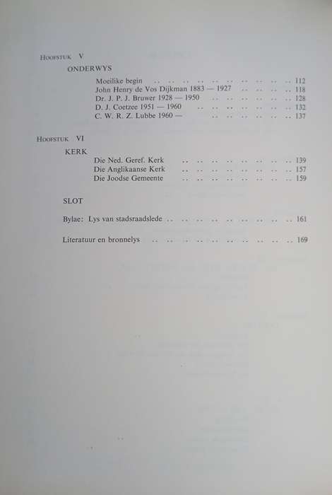 Wepener 1869 - 1969 | J.J. Oberholzer