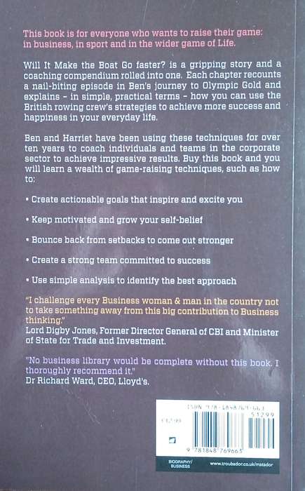 Will It Make the Boat Go Faster? (Signed by one of the authors) | Ben Hunt-Davis and Harriet Beve...
