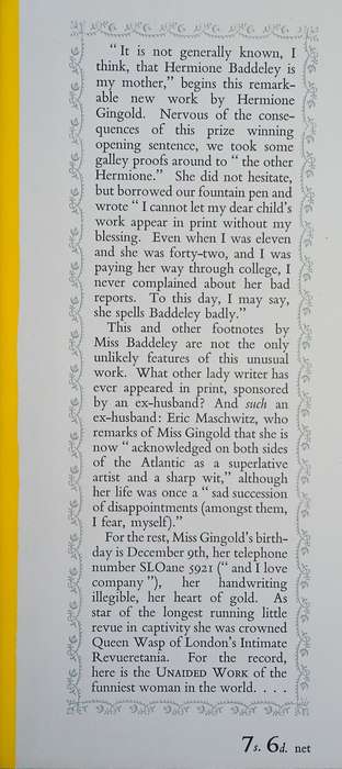 My Own Unaided Work | Hermione Gingold