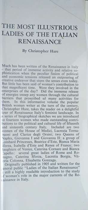 The Most Illustrious Ladies of the Italian Renaissance | Christopher Hare