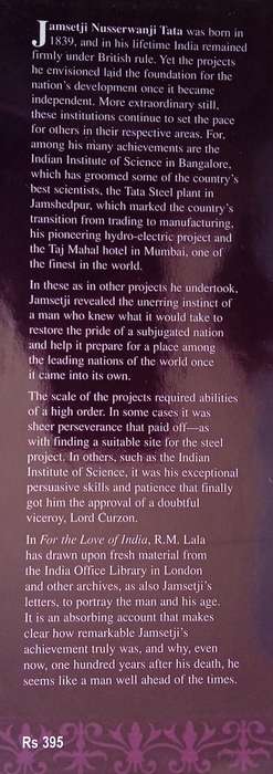 For the Love of India: The Life and Times of Jamsetji Tata | R.M. Lala