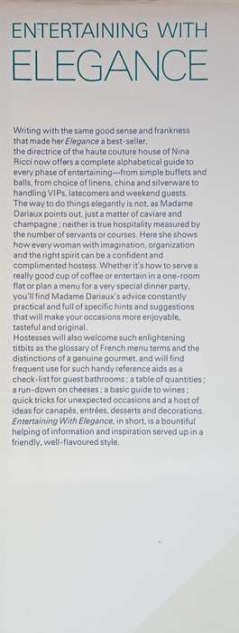 Entertaining with Elegance | Genevieve Antoine Dariaux