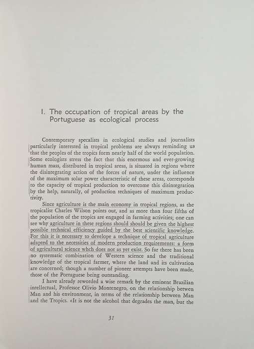 The Portuguese and The Tropics | Gilberto Freyre
