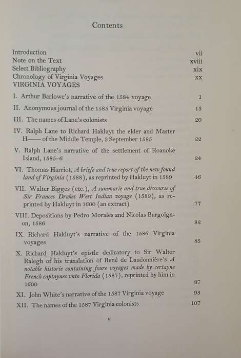 Virginia Voyages from Hakluyt | David B. Quinn and Alison M. Quinn
