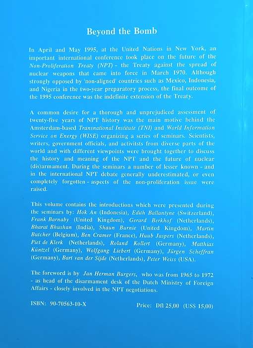Beyond the Bomb: The Extension of the Non-Proliferation Treaty and the Future of Nuclear Weapons ...