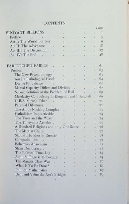 Buoyant Billions, Farfetched Fables, and Shakes Versus Shav | Bernard Shaw