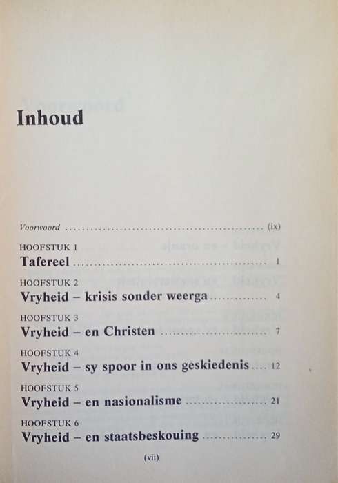 Witman Waar is Jou Vryheid? [Afrikaans text] | W.J.G. Lubbe (ed.)