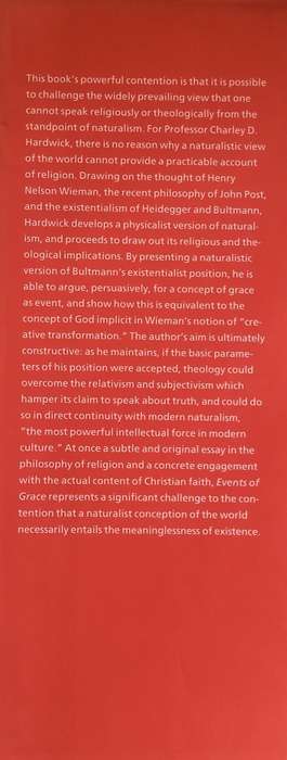 Events of Grace: Naturalism, Existentialism, and Theology | Charley D. Hardwick