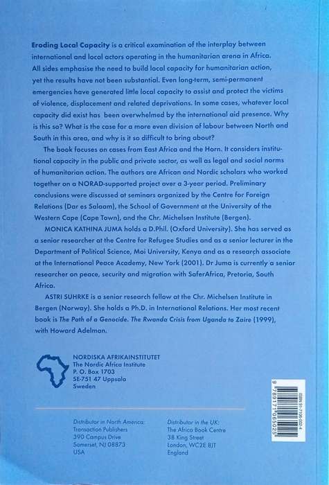 Eroding Local Capacity: International Humanitarian Action in Africa | Monica Kathina Juma and Ast...