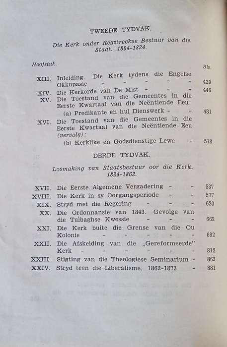 Die Nederduitse Gereformeerde Kerk in Suid-Afrika 1652-1873 [Afrikaans] | A. Morrees