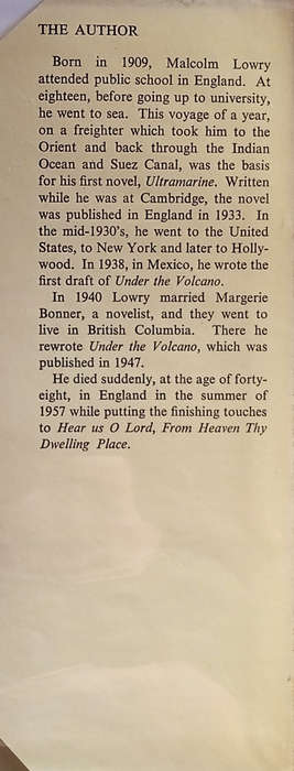 Hear Us O Lord from Heaven They Dwelling Place [First Edition] | Malcolm Lowry