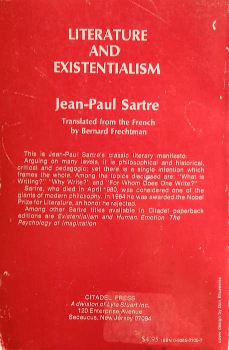 Literature and Existentialism | Jean-Paul Sartre