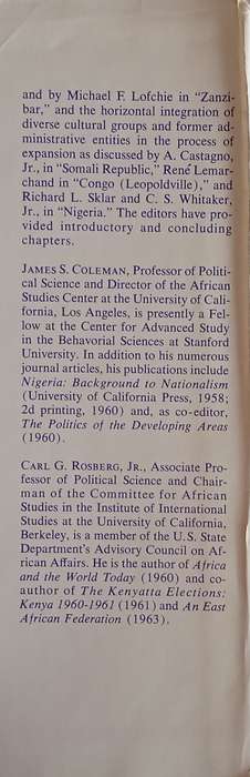 Political Parties and National Integration in Tropical Africa | James S. Coleman and Carl G. Rosb...