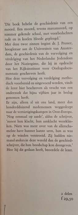 Ondergang: De Vervolging en Verdelging van Het Nederlandse. Jodendom 1940-1945. Vol. 1 & 2 [Dutch...