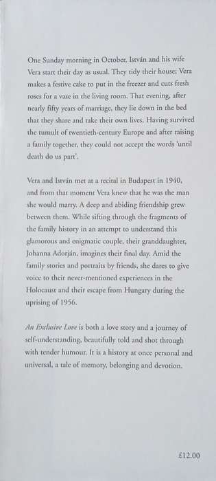 An Exclusive Love | Joanna Adorjan