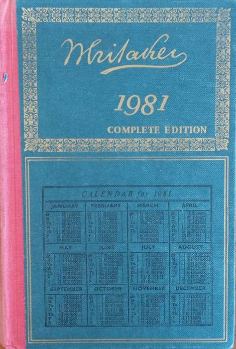 Whitaker's Almanack 1981