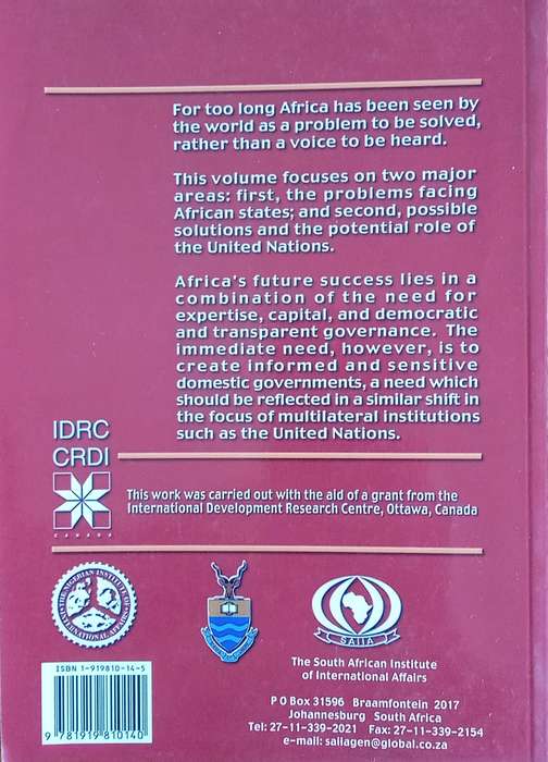 Putting People First: African Priorities for the UN Millennium Assembly | P. Mathoma, G. Mills, J...