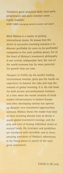 Passports to Profits: A Guide to Global Investing | Mark Mobius, with Stephen Fenichell