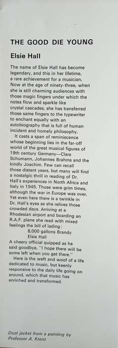 The Good Die Young: The Autobiography of Elsie Hall | Elsie Hall