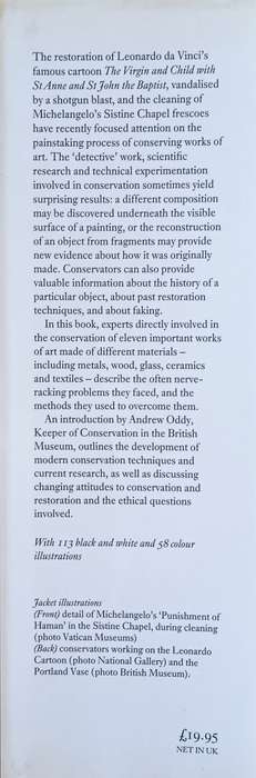 The Art of Conservator | Andrew Oddy (ed.)