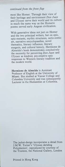 Byron & Joyce Through Homer: Don Juan and Ulysses | Hermione de Almeida