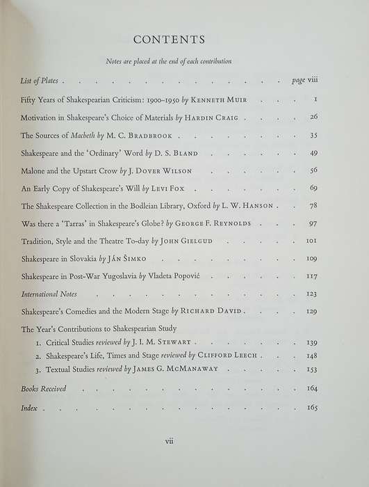 Shakespeare Survey: The Annual Survey of Shakespearian Study & Production 4, 1951 | Allardyce Nic...