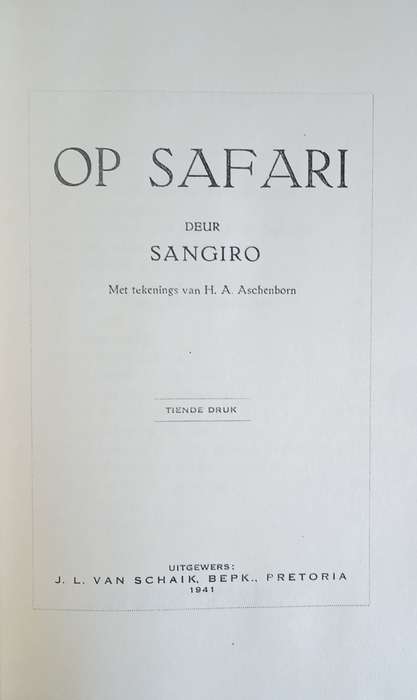 Op Safari [Afrikaans] | Sangiro