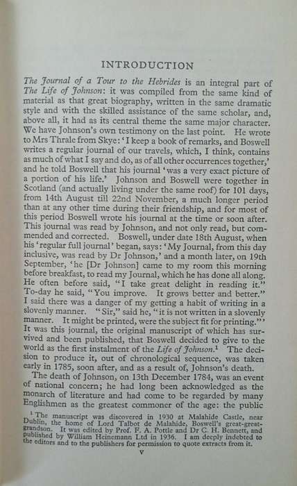 The Journal of a Tour to the Hebrides With Samuel Johnson | L.F. Powell (ed.)