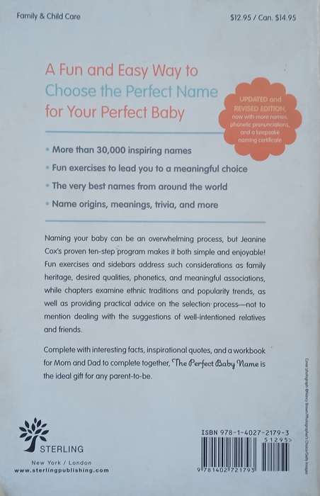 The Perfect Baby Name: A Proven Plan for Choosing a Name You'll Love | Jeanine Cox