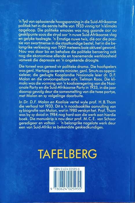 Dr. D.F. Malan en Koalisie [Afrikaans] | H.B. Thom