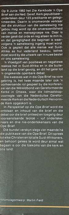 Perspektief Op die Ope Brief [Afrikaans] | D.J. Bosch, A. Konig, W.D. Nicol (eds.)