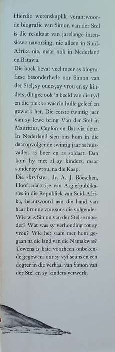 Simon Van Der Stel En Sy Kinders [Afrikaans] | A.J. Böeseken