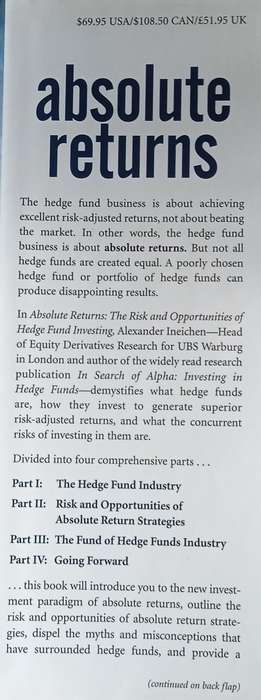 Absolute Returns: The Risk and Opportunities of Hedge Fund Investing | Alexander M. Ineichen