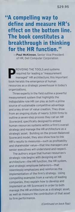 The HR Scorecard: Linking People, Strategy, and Performance | Brian E. Becker, Mark A. Huselid, D...