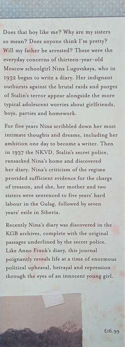 I Want to Live: The Diary of a Young Girl in Stalin's Russia | Nina Lugovskaya