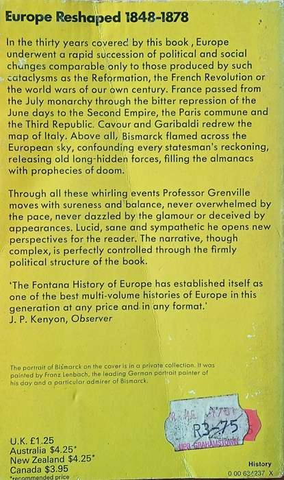 Europe Reshaped 1848-1878 | J.A.S. Grenville