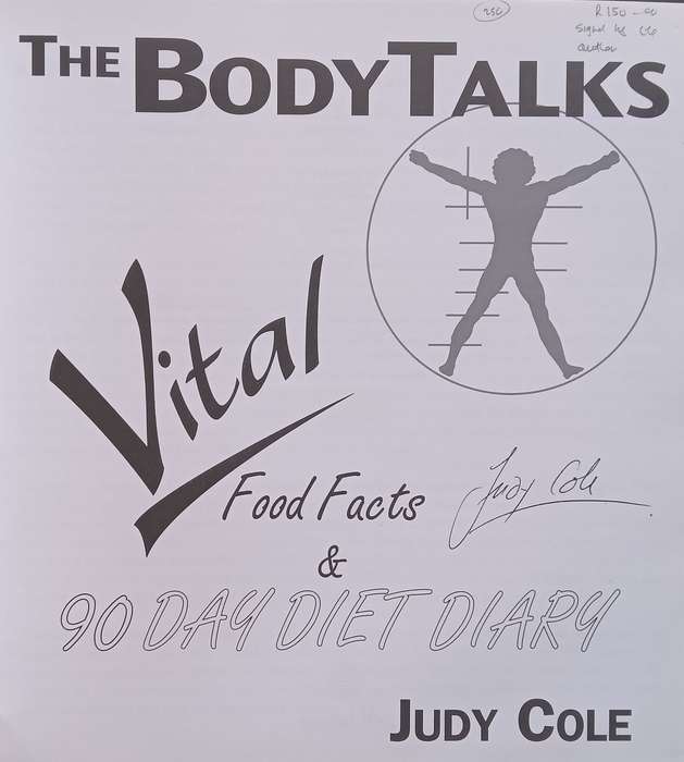 Vital Food Facts & 90 Day Diet Diary (Signed by Author) | Judy Cole