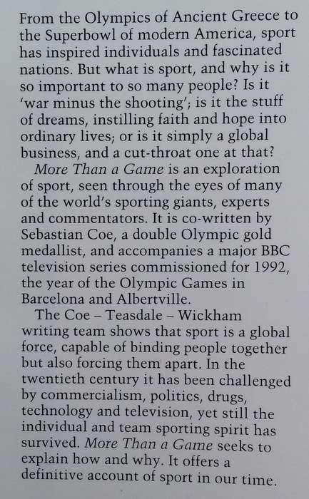 More than a Game: Sport in Our Time (Inscribed by Co-Author) | Sebastian Cole, et al.
