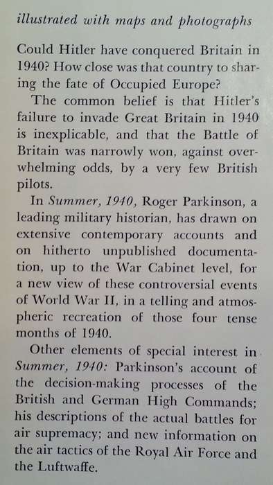Summer, 1940: The Battle of Britain | Roger Parkinson