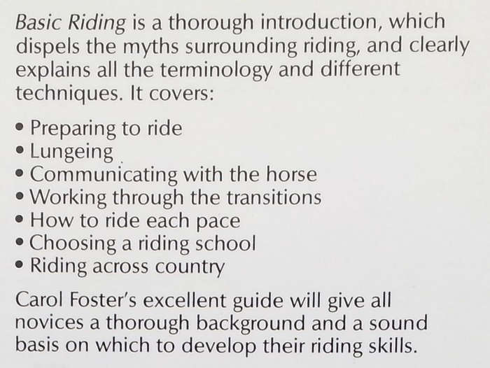 Basic Riding | Carol Foster