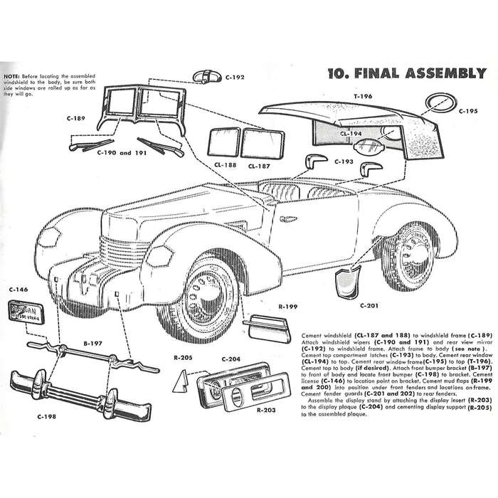 1937 Cord Supercharged 812 Convertible Coupe: Owner's Manual