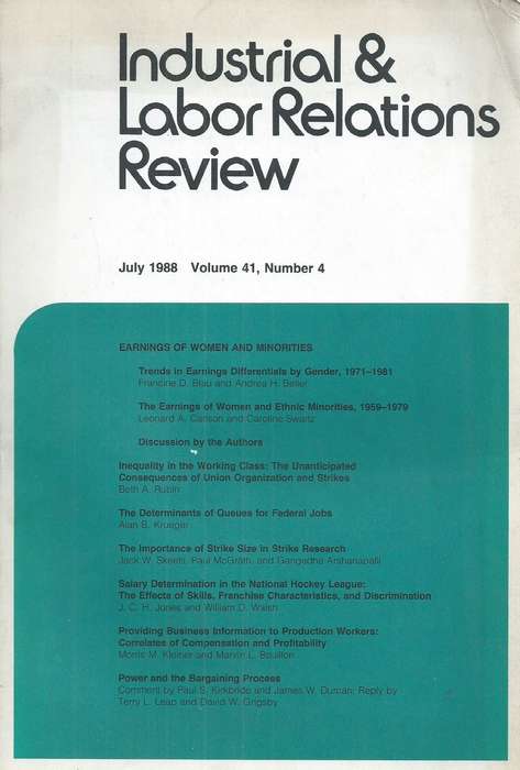 Industrial & Labor Relations (No. 4, Vol. 41, July 1988)